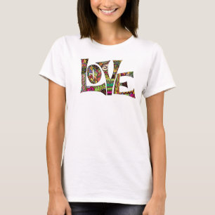 Camiseta tarjeta del día de San Valentín, amor, ilustraci