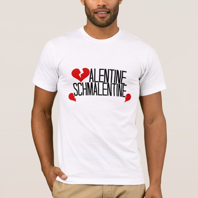 Camiseta Tarjeta del día de San Valentín anti (Anverso)