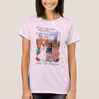 Camiseta Tarjeta del día de San Valentín color de rosa y de
