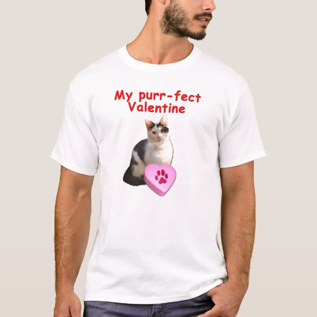 Camiseta Tarjeta del día de San Valentín de Purrfect (Anverso)