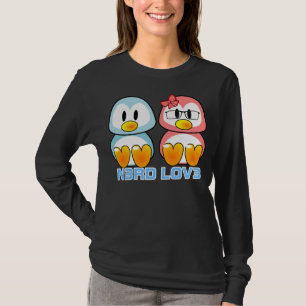 Camiseta Tarjeta del día de San Valentín del empollón: E