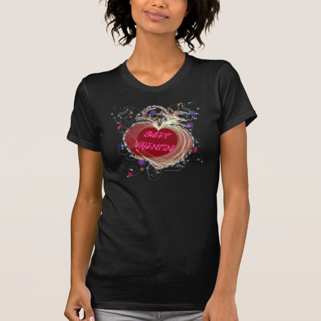 CAMISETA TARJETA DEL DÍA DE SAN VALENTÍN DULCE (Anverso)