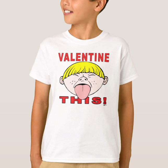 Camiseta ¡Tarjeta del día de San Valentín esto!  Muchacho (Anverso)