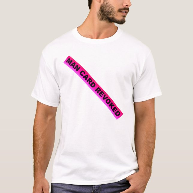Camiseta Tarjeta del hombre revocada (Anverso)