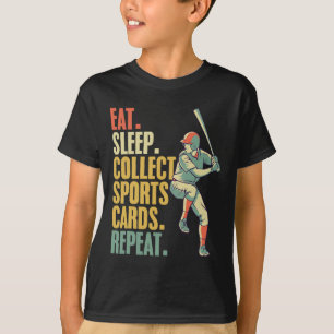 Camiseta Tarjeta deportiva que recopila tarjeta de béisbol 