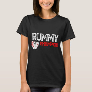 Camiseta Tarjeta divertida para juegos de casinos de campeó