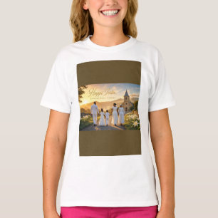Camiseta Tarjeta Feliz Pascua Él ha Resucitado