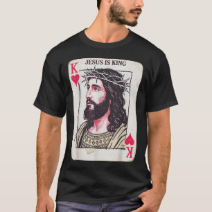 Camiseta Tarjeta Jesucristo Es Rey Carta Cristiana Rey De C