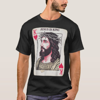Camiseta Tarjeta Jesucristo Es Rey Carta Cristiana Rey De C