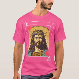 Camiseta Tarjeta Jesús Rey de Corazones