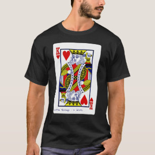 Camiseta Tarjeta King of Hearts Deck