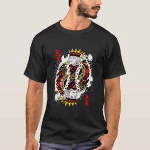 Camiseta Tarjeta King of Hearts Halloween Póquer Disfraces 