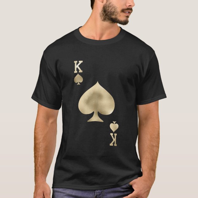 Camiseta Tarjeta King of Spades Tarjeta Halloween Costume T (Anverso)