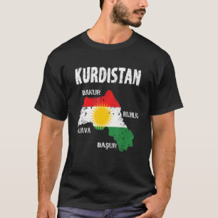 Camiseta Tarjeta Kurdistán Con Dirección Sky En Kurdistán