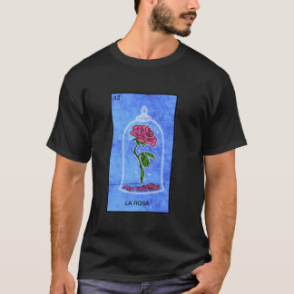 Camiseta Tarjeta La Rosa Tarjeta De Lotería Mexicana Larga 