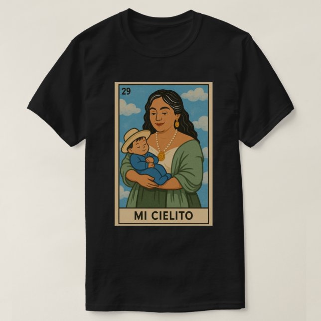 Camiseta Tarjeta Loteria Abuelita - Cielito Lindo (Diseño del anverso)