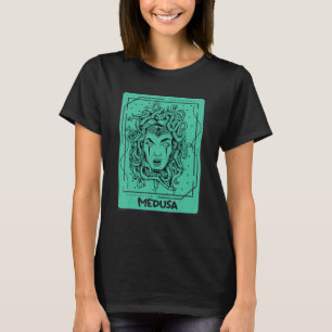 Camiseta Tarjeta Medusa Tarot Tarjetas Míticas Griegas Anti