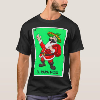 Camiseta Tarjeta mexicana El Papa Noel Papá Noel