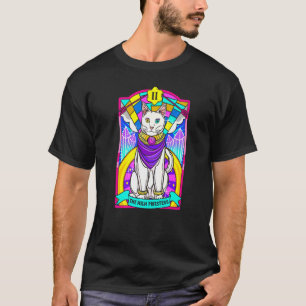Camiseta Tarjeta mística de alta sacerdotisa Cat Arcana Tar