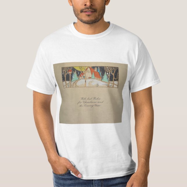 Camiseta Tarjeta navideña vintage (Anverso)