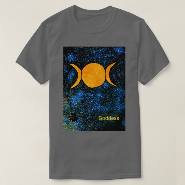 Camiseta Tarjeta Oracle de alquimia Diosa de la Luna Triple (Diseño del anverso)