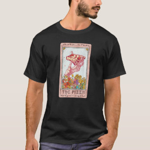 Camiseta Tarjeta Pizza Tarot, lector de Tarot de Cottagecor
