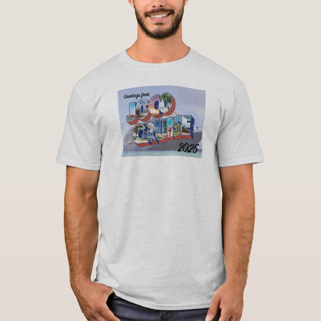 Camiseta Tarjeta postal a bordo de 2025 JoCo (Anverso)