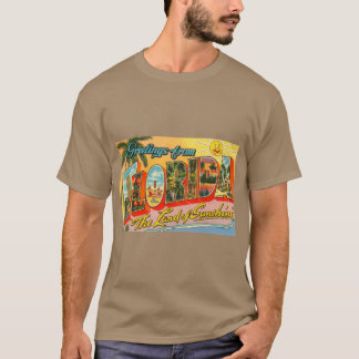 Camiseta Tarjeta Postal Sobredimensionada Saludos Desde Flo