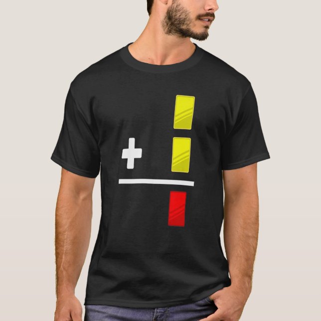 Camiseta Tarjeta roja tarjeta amarilla árbitro de fútbol do (Anverso)