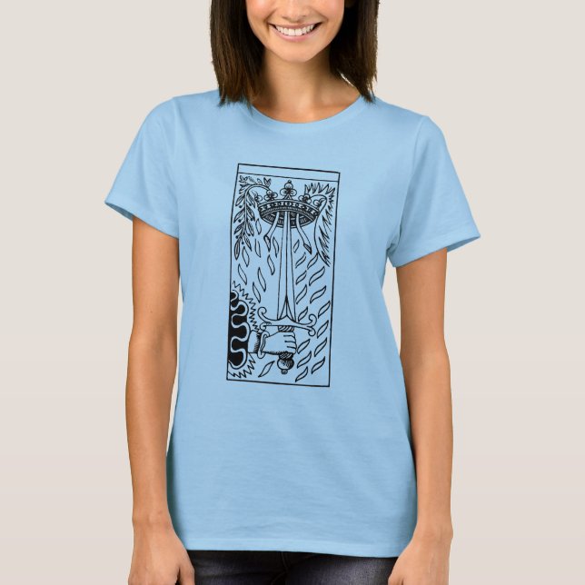 Camiseta Tarjeta Tarot: As De Espadas (Anverso)