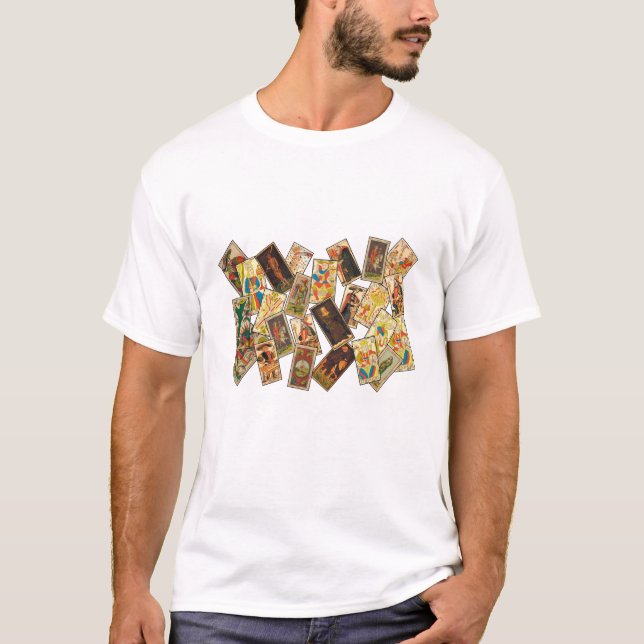 Camiseta Tarjeta Tarot clásica masculina (Anverso)