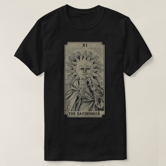 Camiseta Tarjeta Tarot Daydrinker Vintage (Diseño del anverso)