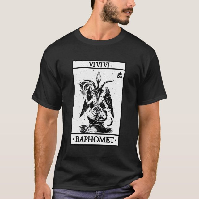 Camiseta Tarjeta Tarot de Baphomet (Anverso)