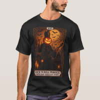Tarjeta Tarot de calabaza para rollo Rock 'N camis