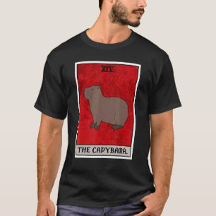 Camiseta Tarjeta Tarot De Capibara Semi Aquatic Rodent Ca