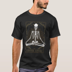 Camiseta Tarjeta Tarot de cráneo sonriente para beber esque