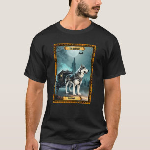 Camiseta Tarjeta Tarot de Halloween de Chariot Malamute