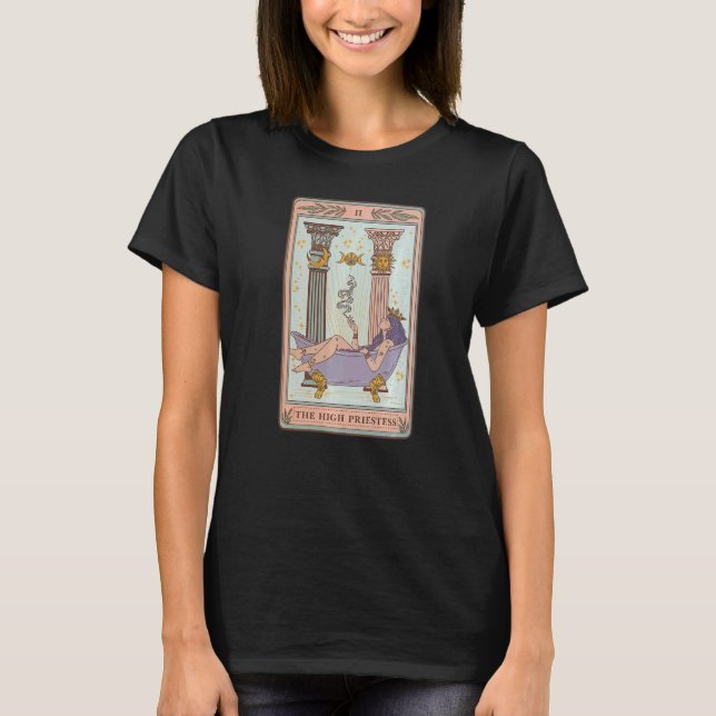 Camiseta Tarjeta Tarot de la Alta Sacerdote Cara Sol A (Anverso)