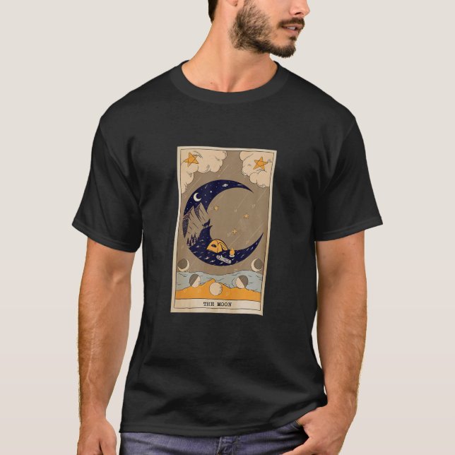 Camiseta Tarjeta Tarot de la Luna, Tarjeta Tarot de Audacit (Anverso)