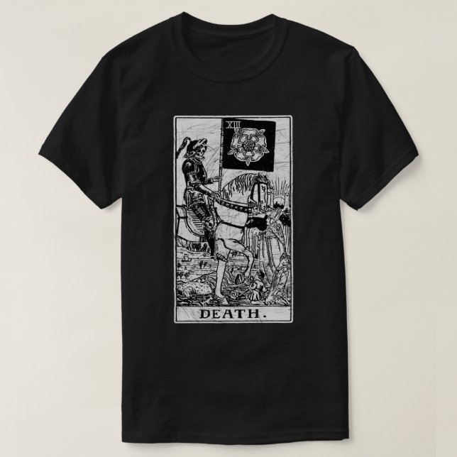 Camiseta Tarjeta Tarot de la Muerte - Mayor Arcana - adivin (Diseño del anverso)