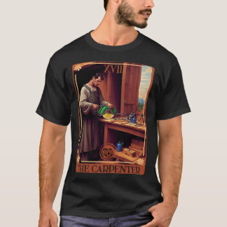 Camiseta Tarjeta Tarot de la sierra circular del carpintero
