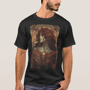 Camiseta Tarjeta Tarot De Mitología De Hades Y Persephone