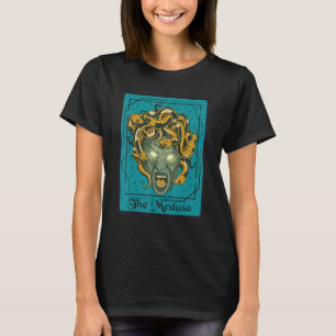 Camiseta Tarjeta Tarot de Mitología Griega de Medusa Antigu