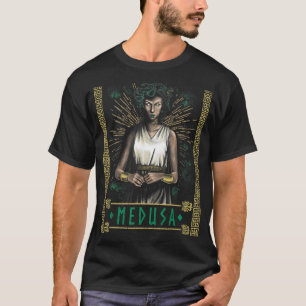 Camiseta Tarjeta Tarot de pelo de serpiente Medusa Mitholog