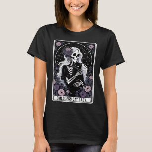 Camiseta Tarjeta Tarot De Skeleton Gótica De La Señora Del 