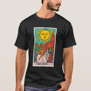 Camiseta Tarjeta Tarot de Sun Psíquica Occulic Metafísico