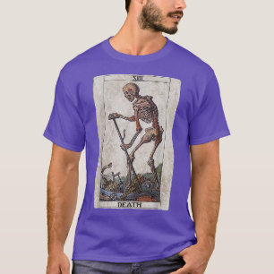 Camiseta Tarjeta Tarot Death Skeleton Atheist Occult Pagan