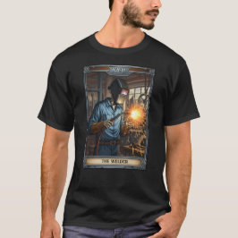 Camiseta Tarjeta tarot del esqueleto de soldadura