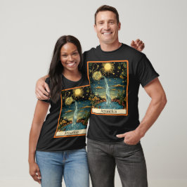 Camiseta Tarjeta Tarot divertida/Zodiac/Aquarius