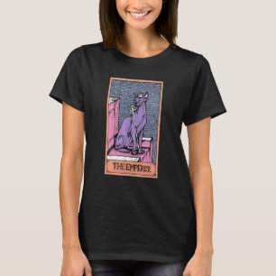 Camiseta Tarjeta Tarot El Emperador Y El Gato Sphynx Oculto